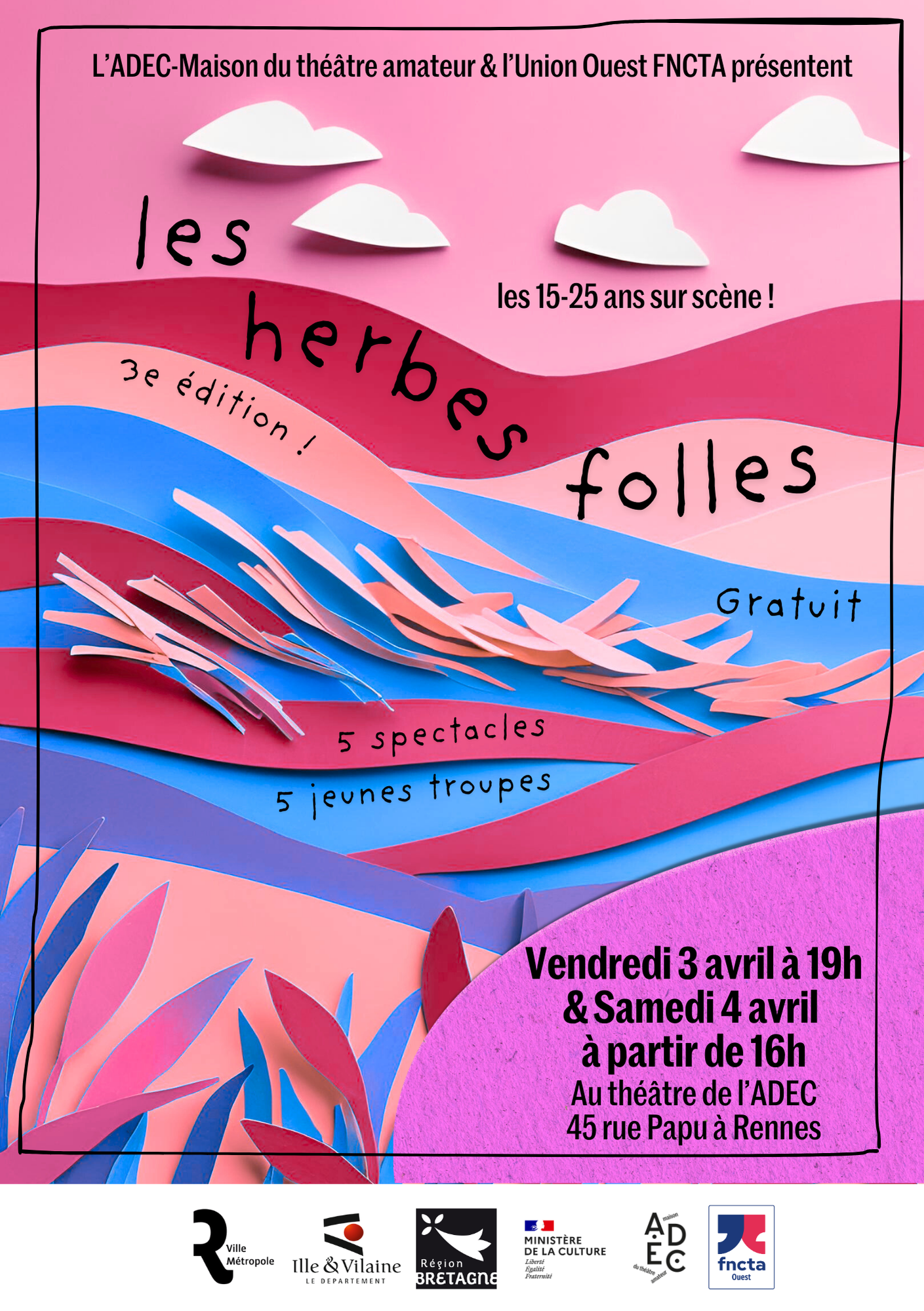 Les Herbes folles – Les 15-25 ans sur scène