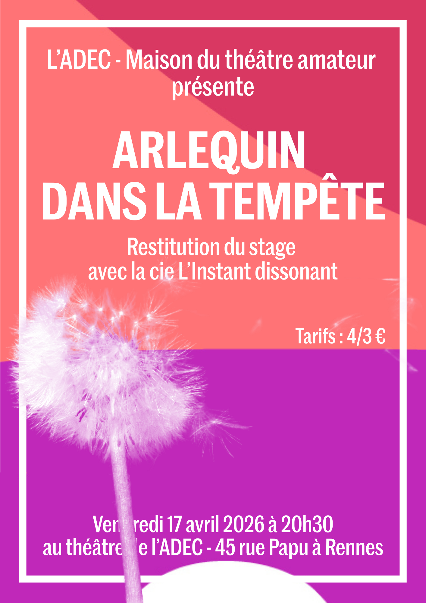 Arlequin dans la tempête